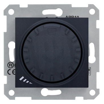 Sedna Stmívač otočný tlačítkové spínání RL 40-1000 W/VA 1 Graphite SCHNEIDER