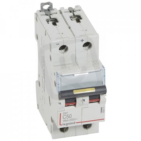 DX3 JISTIČ, CHAR. D,C 2 PÓLOVÝ, CHAR. C,50A 16KA LEGRAND 409573