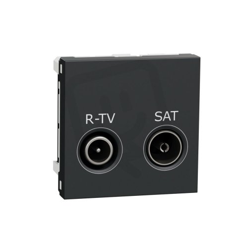 Unica Zásuvka TV-R/SAT průběžná 11 dB, 2M, Antracit SCHNEIDER NU345654