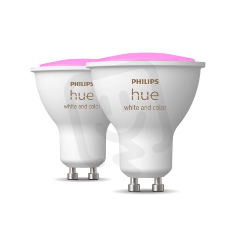 Philips Hue White and Color ambiance LED žárovka GU10 350lm (2ks)