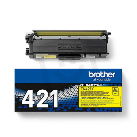 BROTHER TN-421Y, toner yellow (až 1 800 stran)