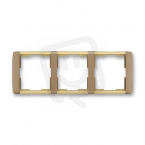 ELEMENT Trojrámeček vodorovný kávová/led. opálová ABB 3901E-A00130 25