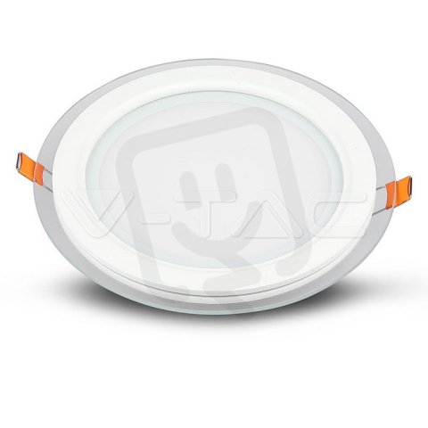 18W LED Panel Downlight Glass - Round Wa