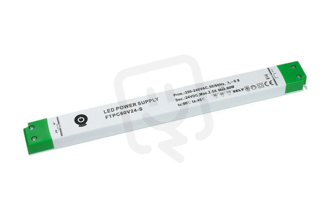 Napěťový zdroj SLIM 24V 2.5A 60W ALUMIA FTPC60V24-S