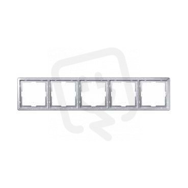 Schneider MTN481560 Rámeček Artec, pětinásobný, Aluminium