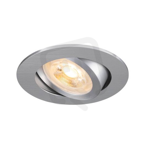 NEW TRIA 68 stropní vestavné svítidlo kulaté max. 10W GU10 hliník SLV 1007370