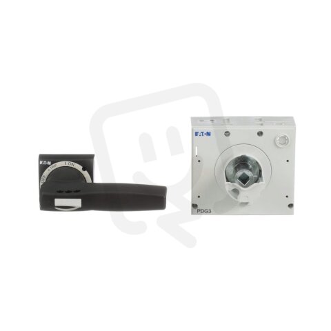 Eaton PDG3XHMDS Ovládací rukojeť s dveřní spojkou pro PDE3 uzamykatelná černá