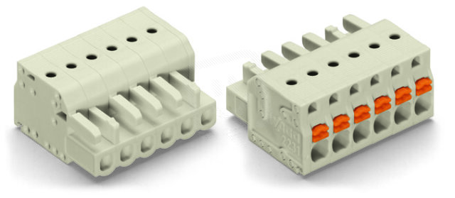 Pružinová svorka Push-in CAGE CLAMP sv.šedá 2,5mm2 20pól. WAGO 2721-120/026-000