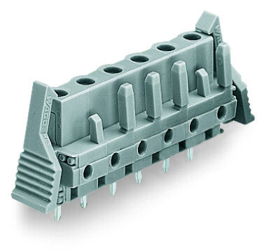 Pružinová svorkovnice THT rovná 7,5 mm šedá 8pól. WAGO 232-738/039-000