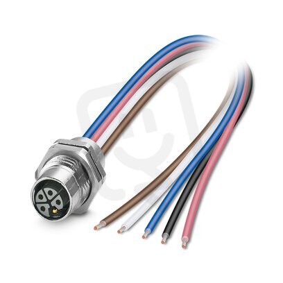 SACC-DSI-M12FSL4FE-M16XL/0,2GRX Přístrojový konektor zezadu stěny 1239516