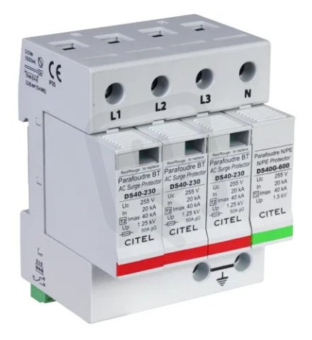 Přepěťová ochrana 2 AC DS 44S-230/G TNS,TT/řazení 3+1 CITEL 46153220