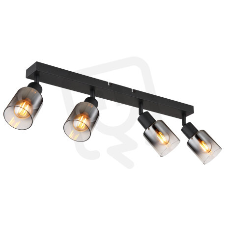 Stropní svítidlo HUBERTUS černá 4xE14,max. 40W 230V GLOBO 54308-4