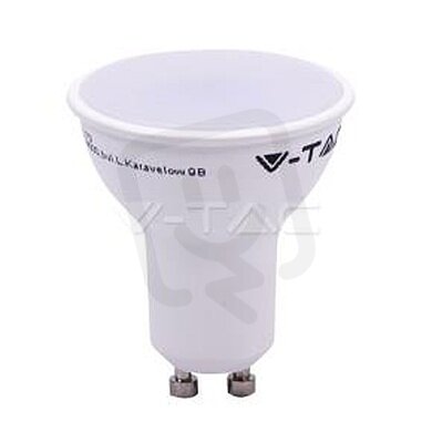 LED Spotlight 5W GU10 SMD White Plastic Milky Cover 4000K 6PCS/PACK , VT-2225