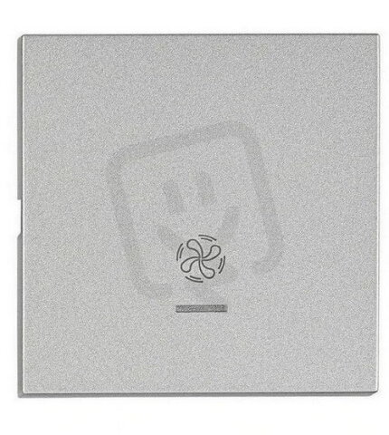 Kryt přístrojů s průhledem, symbol ventilátor, stříbrný SCHRACK EV122319--