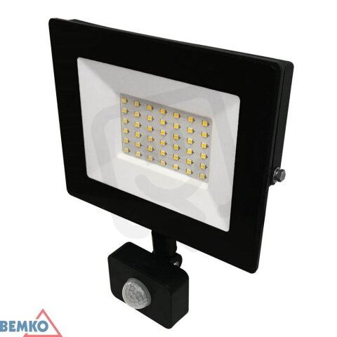 Reflektor LFK KASTEL LED 4000K 30W 2400lm IP65 pohyb.senzor Bemko 107647