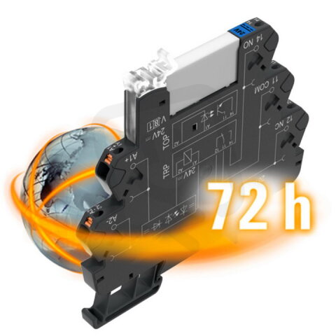 Reléový modul, 1 CO contact (AgNi) , PUSH IN WEIDMÜLLER 2671460000