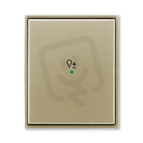 ABB Time Kryt 1násobný symbol stmívání šampaňská 6220E-A01004 33