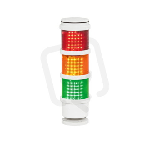 Sloupek signální TWS BS+BC+3LM LED 24 V, ACDC, IP66, světle šedá SIRENA 27837