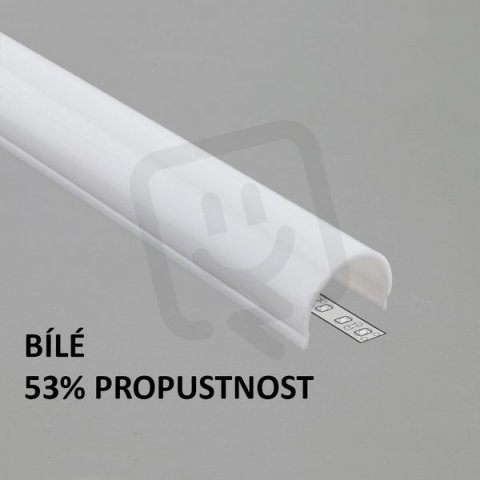 FKU-PD24-KLIK-2M-W Plexi D24 KLIK bílé oblé pro FKU29, 2m FK TECHNICS 4738355