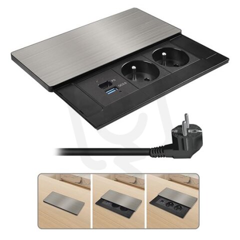 2z + USB A+C 65W PD vestavná zásuvka s p