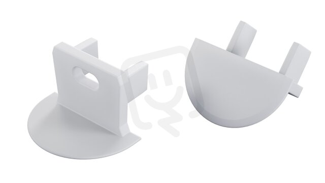Koncovka profilu EC-PROFIL AXIN WHITE WITH HOLE GREENLUX GXLP1500