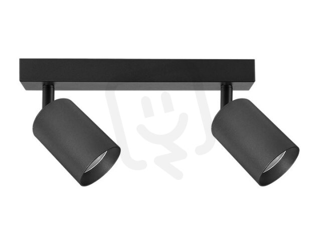 bodové svítidlo METRO 2 GU10 černá 2x5W 38° 4000K neutrální PANLUX LM14308003