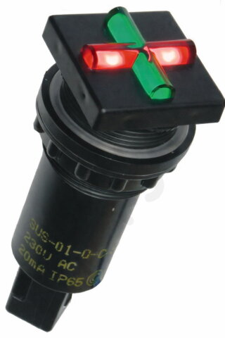 Ukazatel stavu SUS-01-Q R/G 110DC P 22mm červená/zelená ELECO 1009241