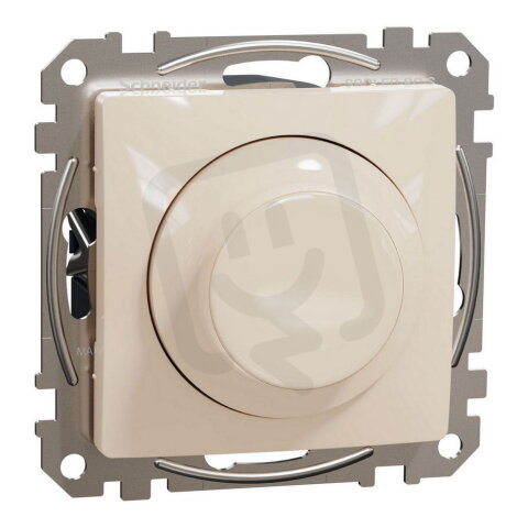 Otočný stmívač, Sedna D/E, řaz.6, LED, RC, 3-370W, vícevodič, béžová SDD112501