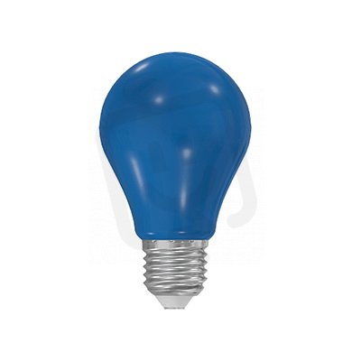 Barevná žárovka LED A60 230-240V 1W COLOURMAX E27 MODRÁ NBB 250656080