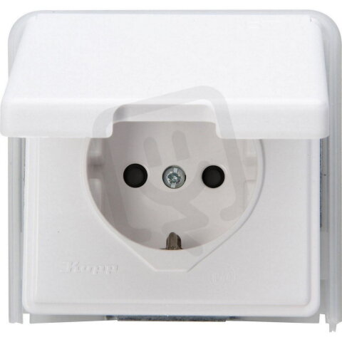 119102080 Flush mount, earthed socket ou