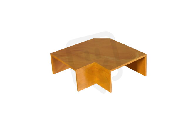 Úhel plochý 70x40mm, imitace dřeva světlá MALPRO 17040-8802