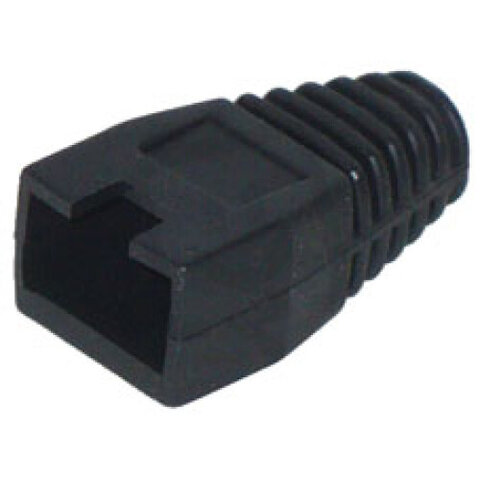 Ochranný plastový kryt pro konektor RJ 45 černý KRJ 45V černá