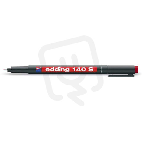Permanentní pero s kulatým hrotem 0,3mm/barva rudá EDDING 140 S