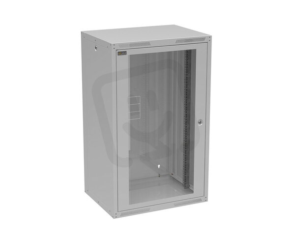 Nástěnný nýtovaný rozvaděč GrandN DUO 20U s prosklenými dveřmi,hl.450mm 83000391