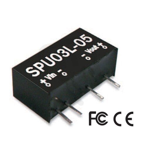 MEAN WELL SPU03N-05 Měnič DC/DC modulový 3W 5V