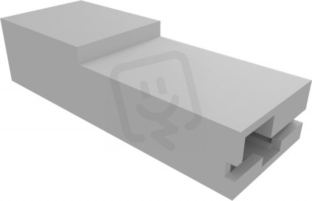 Izolační návlek šedý, na ploché dutinky, jednovodičový 7912-22