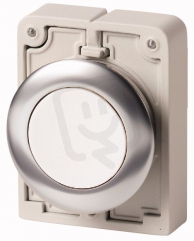 Eaton M30I-FD-W Ovládací hlavice, zapuštěné tlačítko, bez aret, nerez, bílá