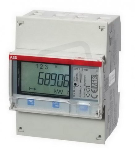 ABB B23 112-100 přímé 65Ačinnátřída přesnosti: 1Imp. výstupRS 485 Modbus