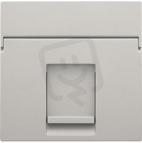Středový kryt datazásuvky 1xRJ-LIGHT GREY NIKO 102-65100