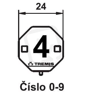 Štítek označení č.4 (plast) TREMIS VS015