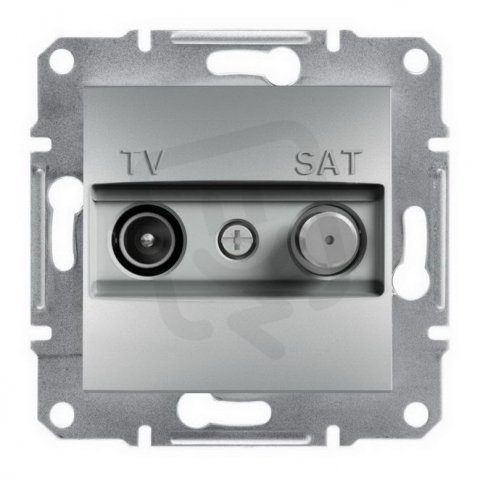 Asfora Zásuvka TV-SAT, koncová, alu SCHNEIDER EPH3400161