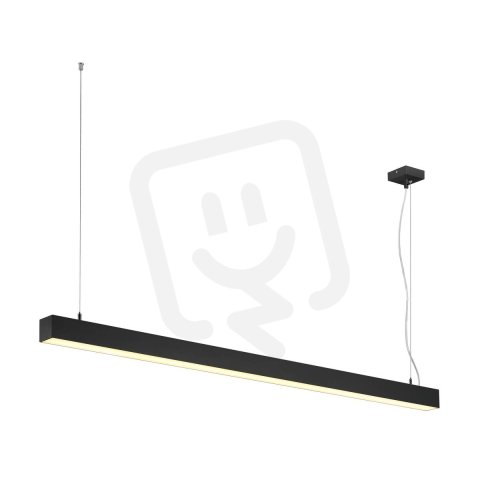 Q-LINE DALI SINGLE LED závěsné svítidlo stmívatelné 1 500 mm černé SLV 1001309