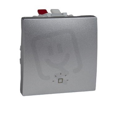 Unica Tlačítko se symbolem ''světlo'' ř.1/0 Aluminium SCHNEIDER MGU3.206.30L