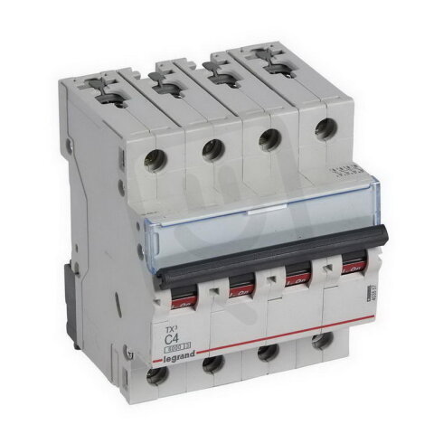 TX3 JISTIČ, 4 PÓLOVÝ, CHAR. C, 4A 6000A LEGRAND 403557