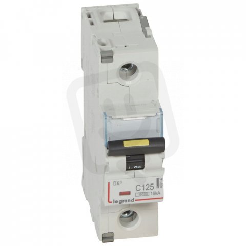 DX3 JISTIČ, 1 PÓLOVÝ, CHAR. C,125A 10000A/16KA LEGRAND 409142