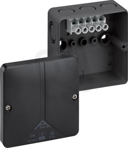 Spojovací krabice Abox-i m 040-4mm2/sw černá IP66 SPELSBERG 50240401