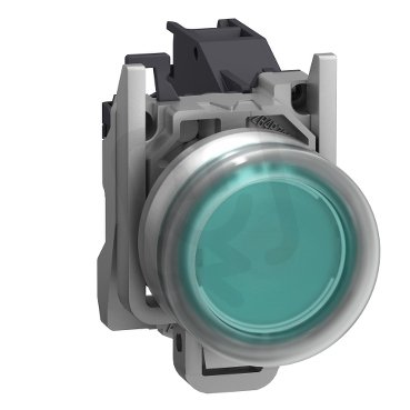 Ovládač stiskací s krytkou pro vložení štítku, Zelený SCHNEIDER XB4BP381GEX