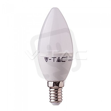 LED žárovka V-TAC 7W E14 Plastic Candle 3000K VT-268