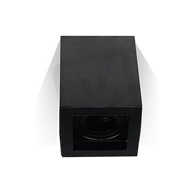GU10 Fitting Surface Square Black,