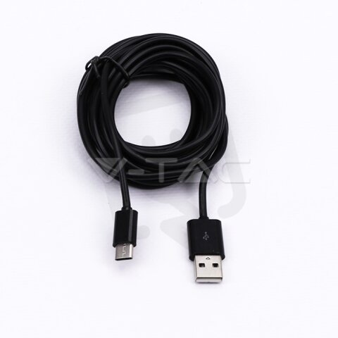 Type C USB Cable 3M Black, VT-5543 V-TAC SKU8455